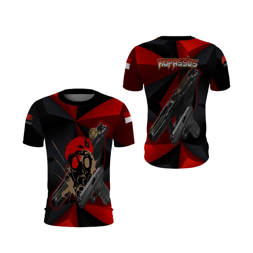 Kaos Kopassus Original | Kaos Kopassus Pria | Kaos Kopassus Jersey | Kaos Kopassus 3D
