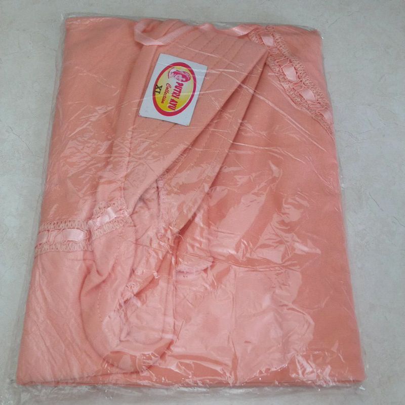 Jilbab Instan Serut Harian Rabbani KW SIZE XL Untuk SMP/SMA/DEWASA-PEACH