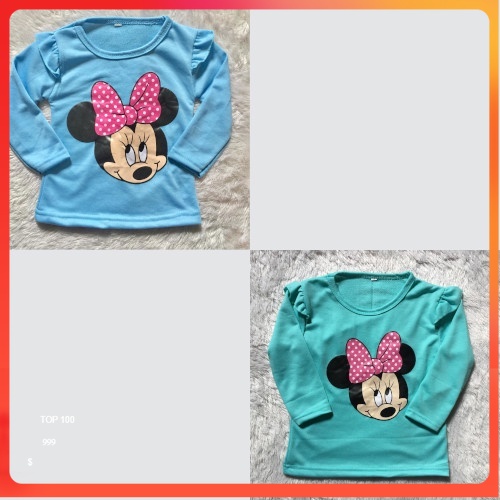 VISION ONLINE- FASHION BAYI DAN ANAK PAKAIA ANAK PEREMPUAN ATASAN KAOS MINNIE/ KAOS ANAK PEREMPUAN 1 TAHUN MURAH KEKINIAN/COD/GRATIS ONGKIR/KOREA