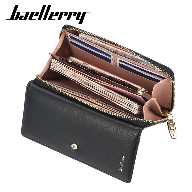 BAELLERRY N1822 Dompet Wanita Panjang Bahan Kulit PU Leather Premium WATCHKITE WKOS