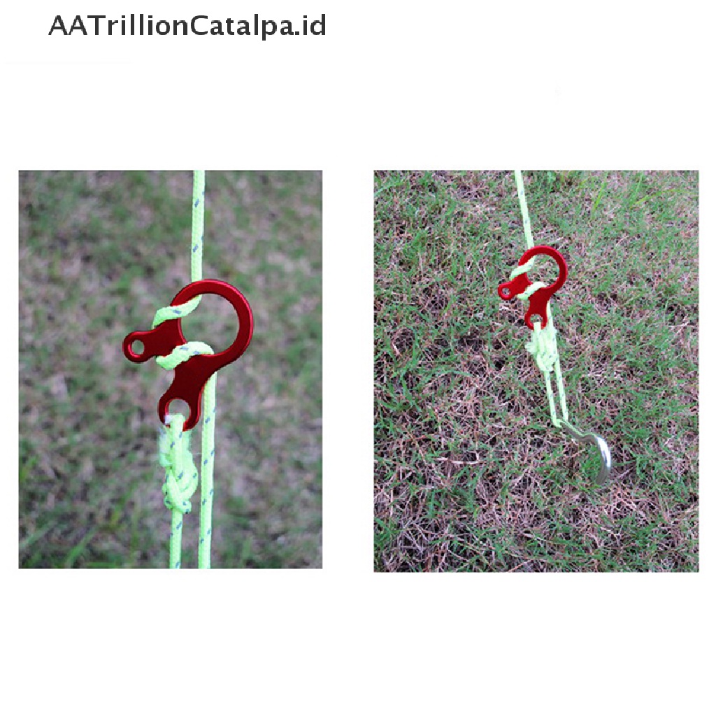 Aatrillioncatalpa 10pcs Gesper Pengencang Tali Tenda Untuk Camping