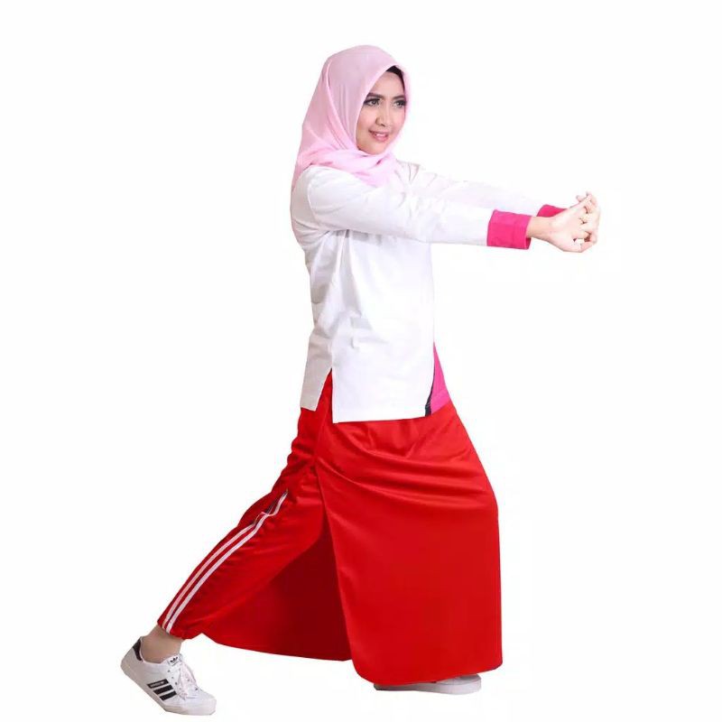 Training Olahraga Muslimah | Rok Celana Olahraga Wanita | Rocella Trainy