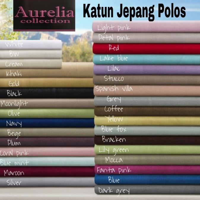 BAHAN SPREI KAIN KATUN JEPANG POLOS FULL KATUN (METERAN)
