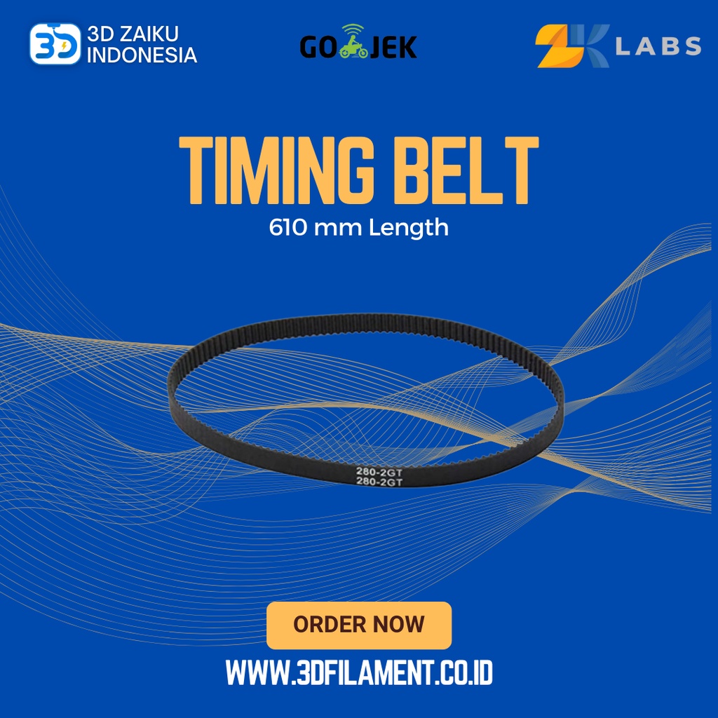 ZKLabs Closed Loop Timing Belt GT2 6mm Wide