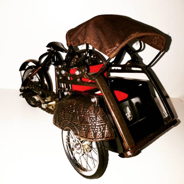 Miniatur becak jogja