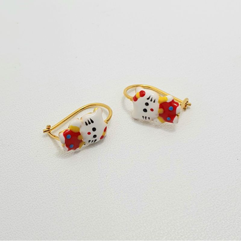 Anting Desi Anak Emas Muda Gambar Hello Kitty 1/2 Gram