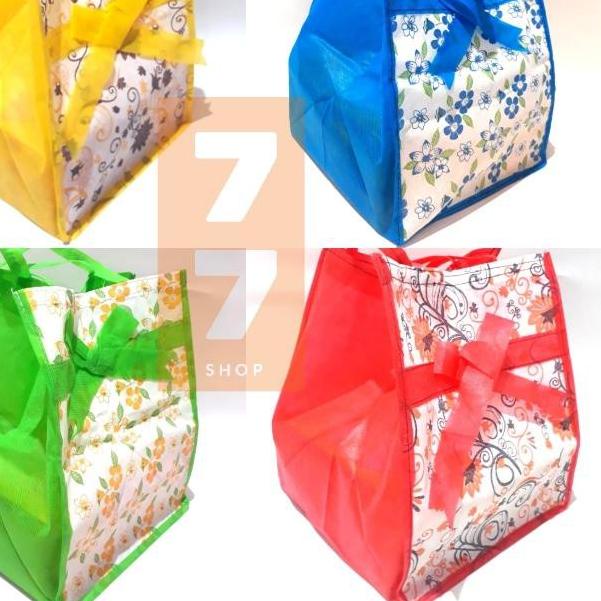 

3NY✧ 12 pcs Tas Kain Pita untuk dus / Box Makanan Goodie Bag Acara Hajatan Syukuran Uk 18x18 20x20 2