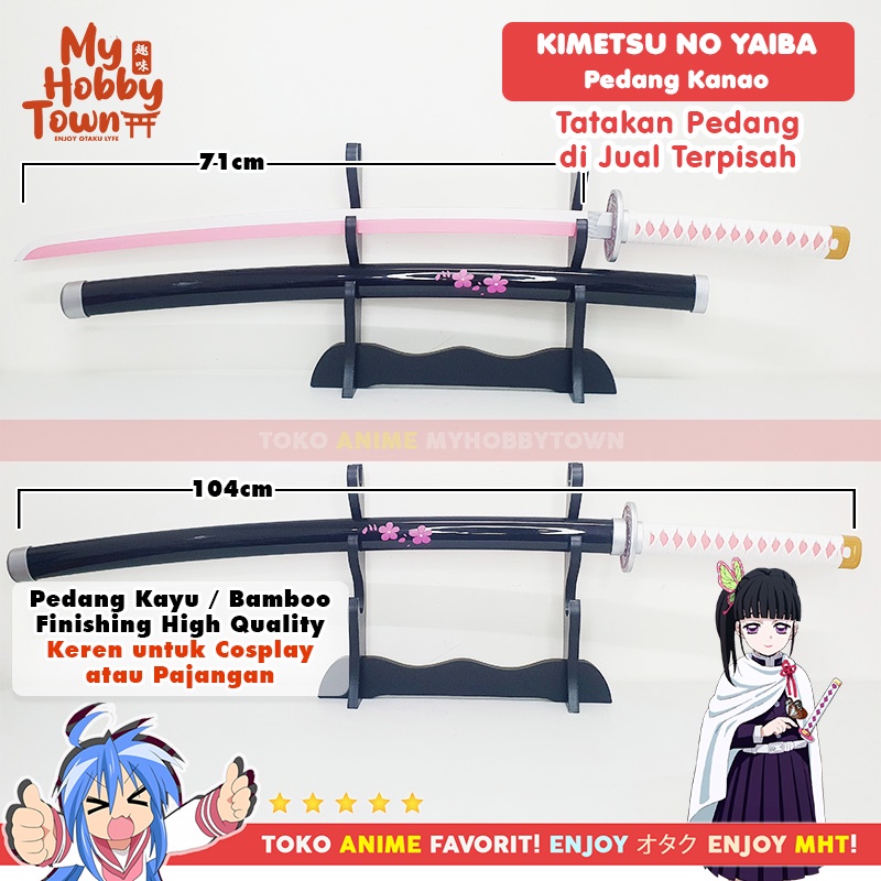 Replika Pedang Bambu Nichirin Demon Slayer Kimetsu no Yaiba Kanao Tsuyuri Cosplay Property