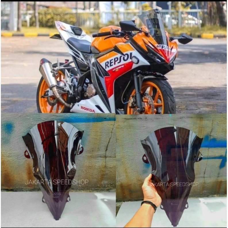 VISOR CBR 150 R FACELIFT 2016 2017 2018 K45G WINSIL WINSHIELD CBR 150 R 2016 2017 2018 FACELIFT AKSE