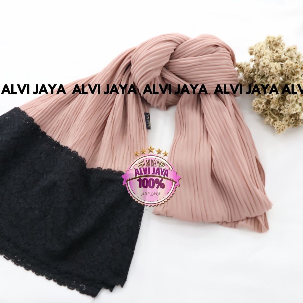 PASHMINA PLISKET RENDA TERMURAH / JILBAB PASHMINA PLISKET TERBARU / PASHMINA PLISKET IMPORT-MILO