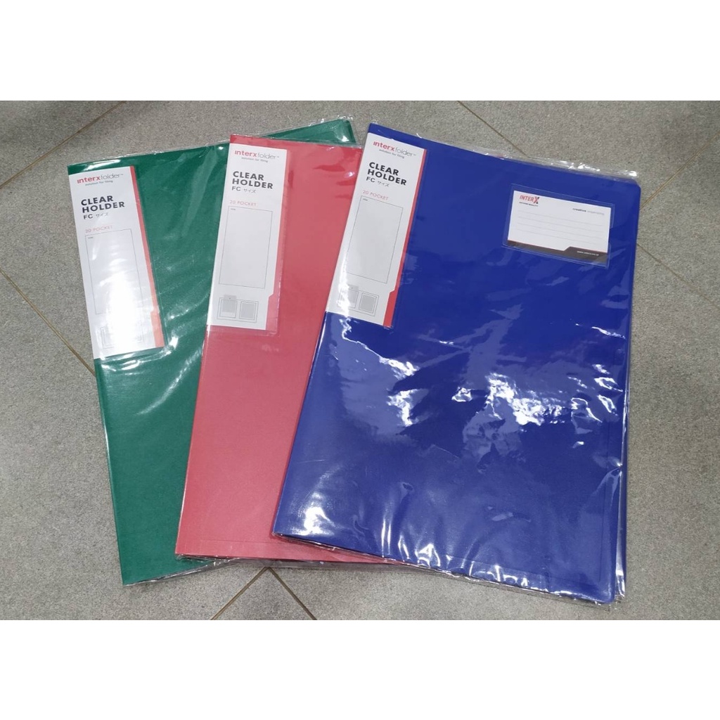 

Map Clear Holder / Display Book F4 Isi 20 Pocket Inter X