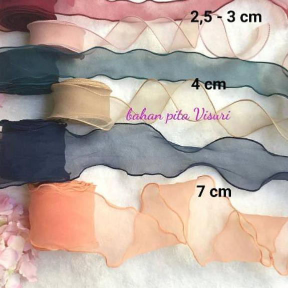 

2.2 SALE Pita Organza Neci 4 cm per yard (90 cm)