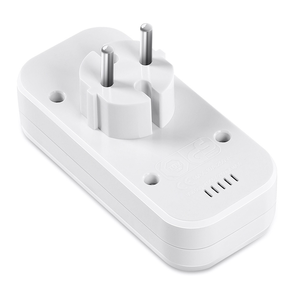 Wallpad Stop Kontak Listrik 2 EU Plug + 2 USB Port - CX89 - White