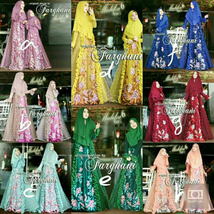 Gamis Syari Brokat Malika By Farghani