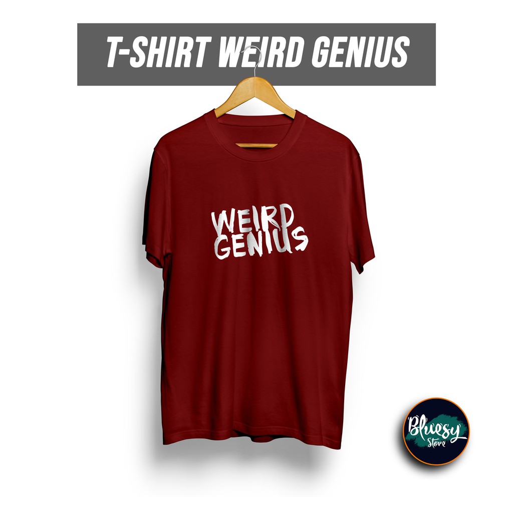 Kaos WEIRD GENIUS LATHI TUMBLR TEE / Kaos EDM CHAINSMOKER YELLOW CLAW DEPAN ONLY