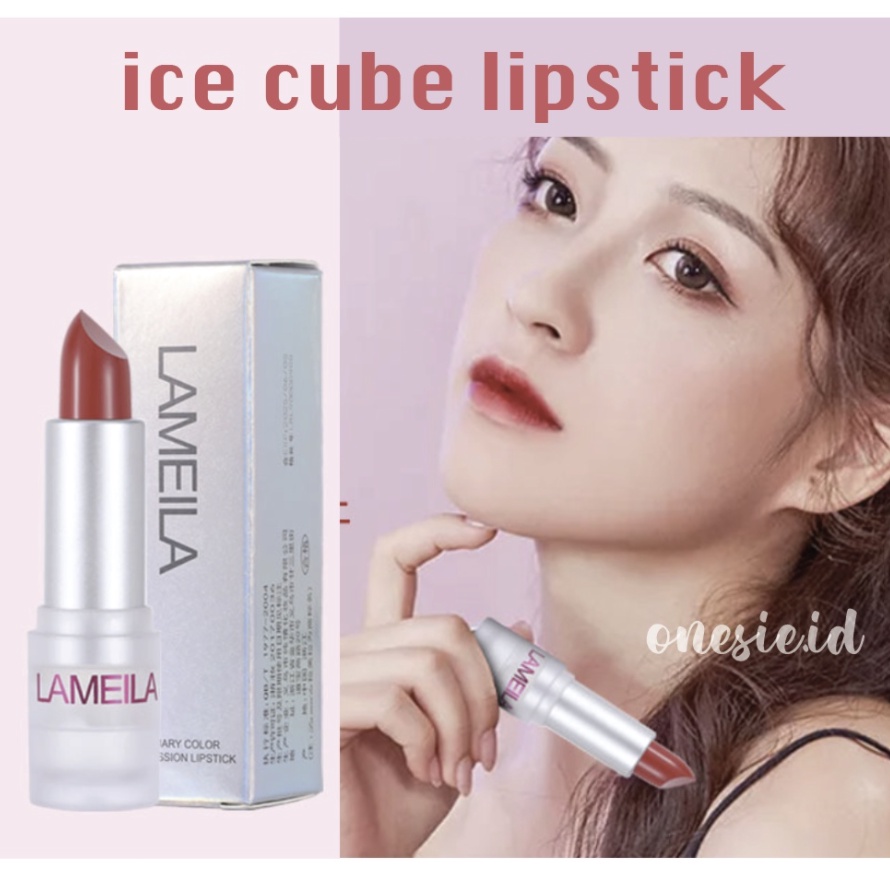 LAMEILA Ice Cube Lipstick Matte Tahan Lama Lipstik 8 Warna LA080