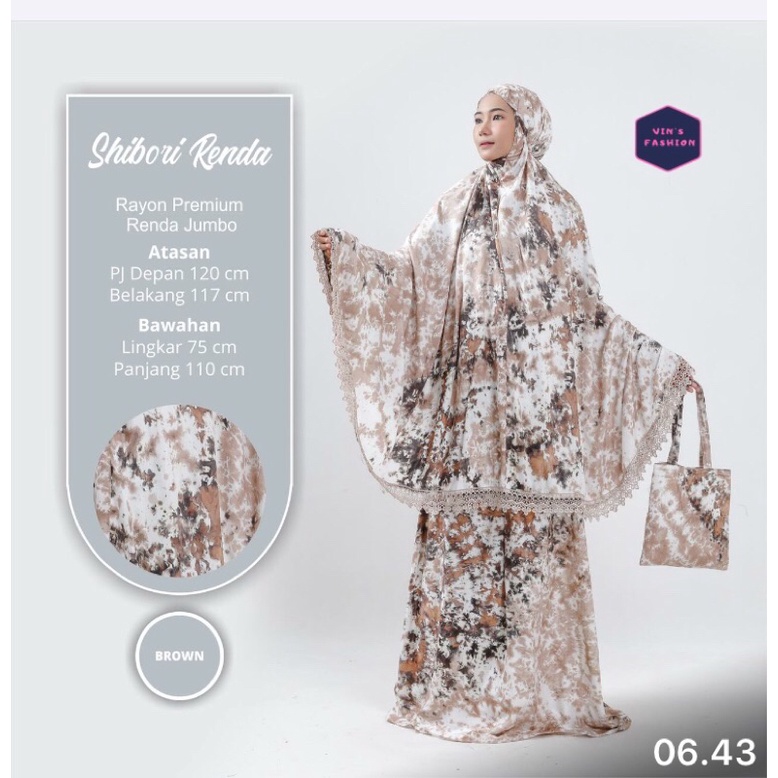 mukena shibori renda