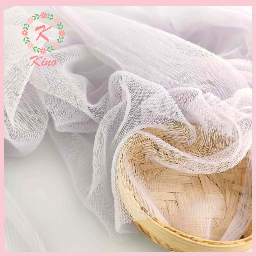 [GROSIR] KAIN TULLE HALUS TILE SOFT TILLE KAIN BRUKAT ROK AKSESORIS SELENDANG HIJAB WANITA POLOS bac
