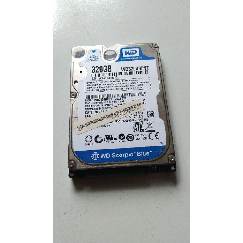 HDD WD BLUE 320GB 3.5 LAPTOP MURAH
