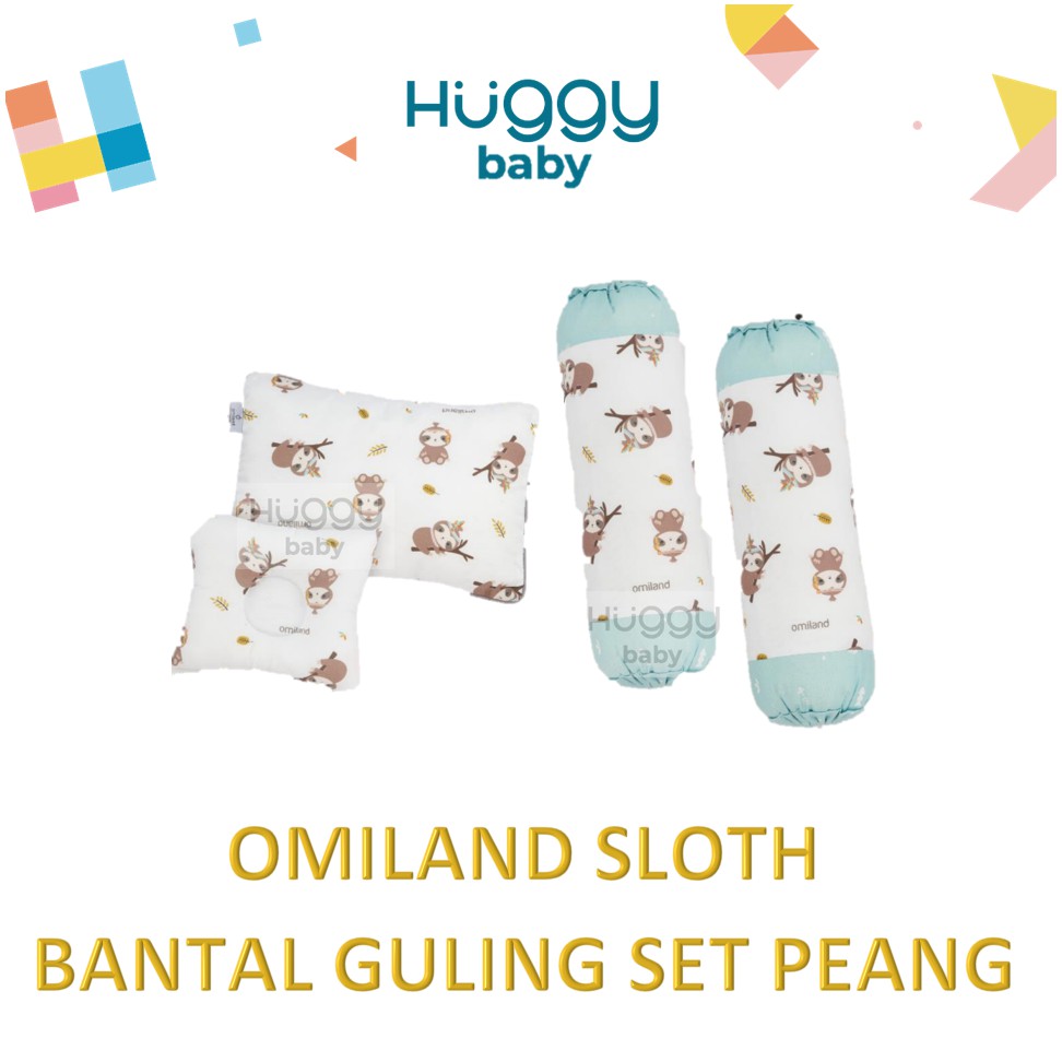 Omiland OB3715 Bantal Guling Set dan Peang SLOTH Series