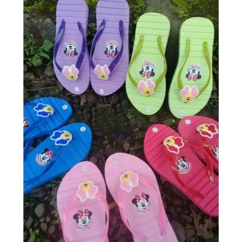 SANDAL JEPIT ANAK MINIMALIS KARAKTER MIKY MUOSE SZ 21-30