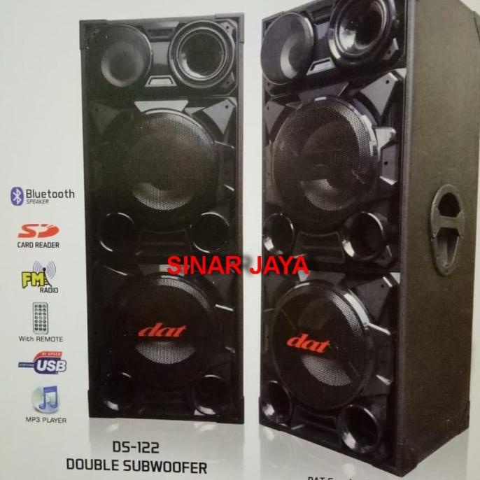 ORIGINAL - SPEAKER AKTIF DAT DS122 SPEAKER DAT 12" DOUBLE SUBWOOFER DS DG63213ES