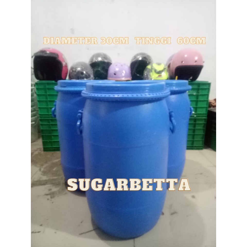 Tempat Sampah/Tong Sampah/Tong Drum Bekas Makanan Murah Tong Drum 40kg