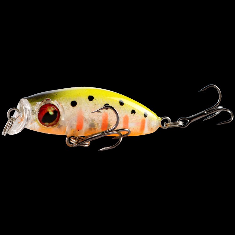 Shengyao 1Pcs Mini Popper Umpan Pancing Minnow 4.3cm 3.1g Fishing Lure Swimbait Bass Wobbler Kail Memancing Bait Crank Floating Tackle