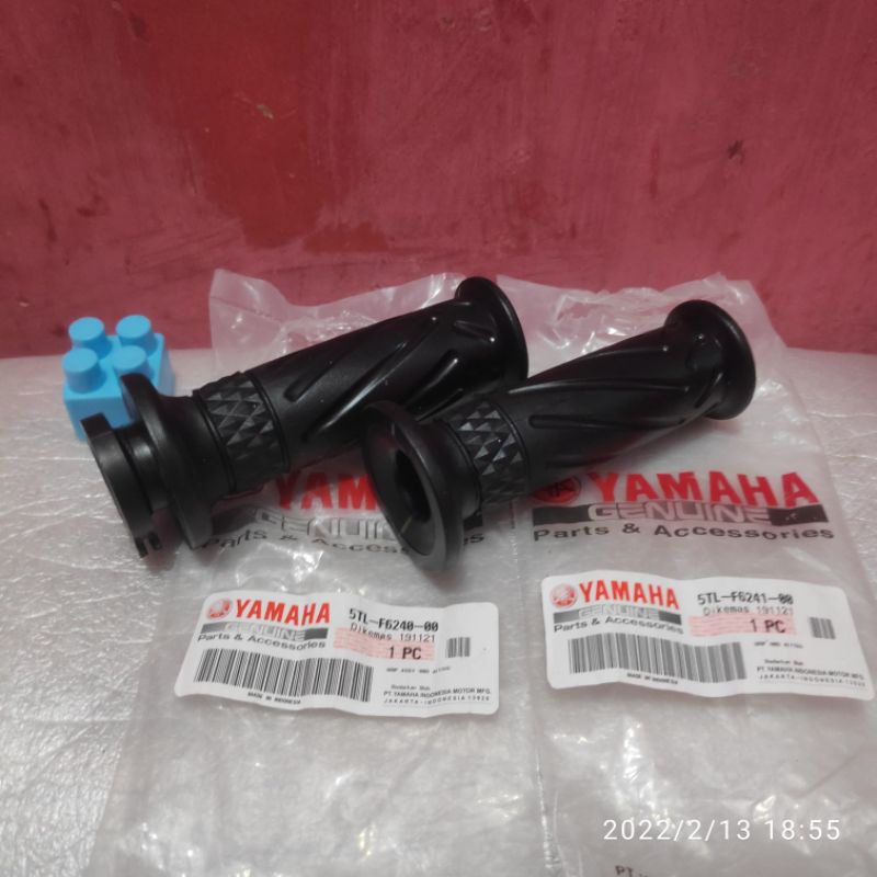 HANDGRIP HANFAT GRIP ASSY KANAN KIRI MIO SPORTY SMILE SOUL ORIGINAL ORI YAMAHA