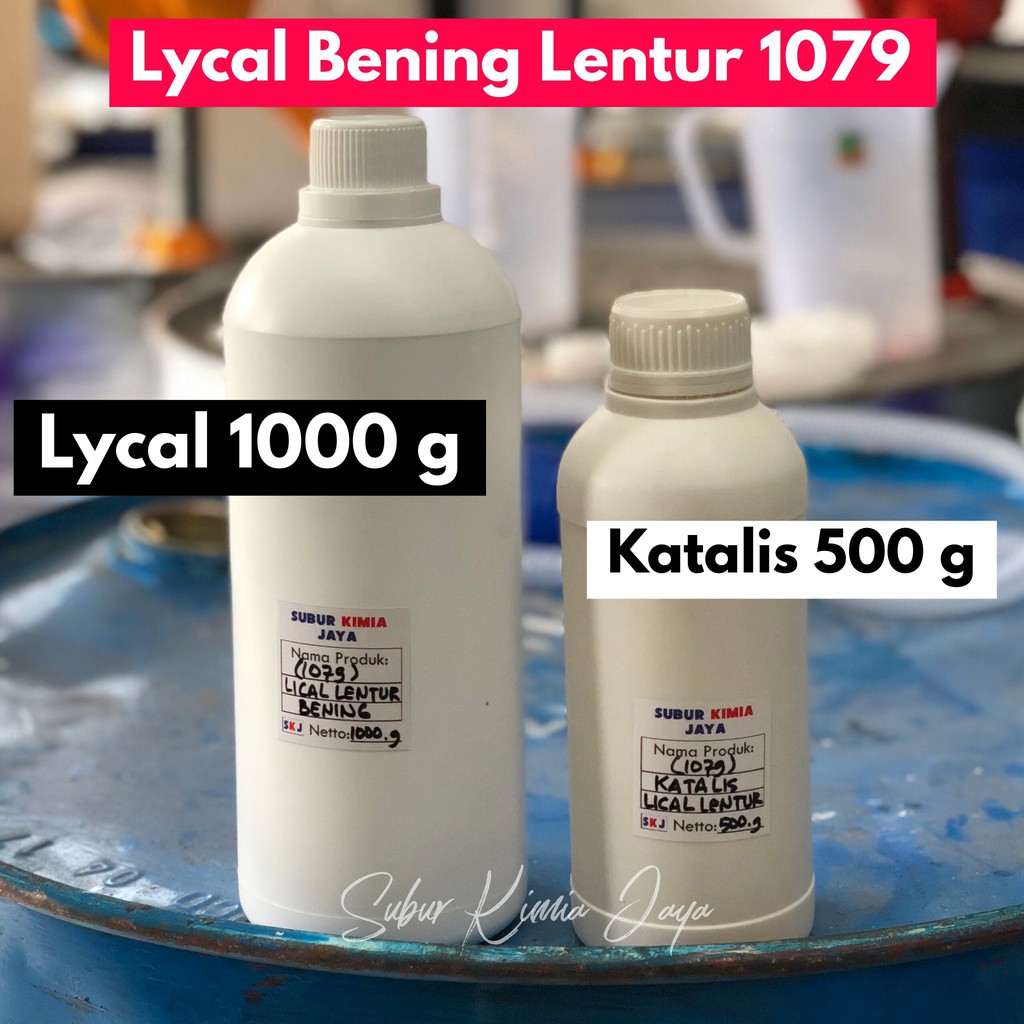 

Resin Lycal Lical Lentur Bening Flexibel 1 KG