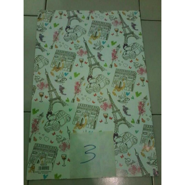 

Kertas Kado / Bungkus Kado Motif Paris / Menara Eiffel