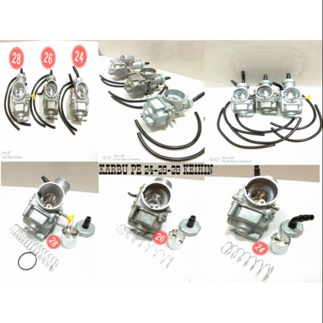 Karbu pe24 - karbu pe26 - karbu pe28 keihin karburator keihin