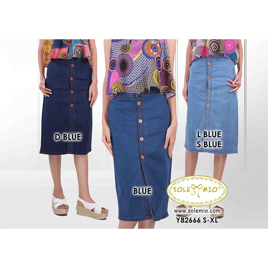 READY.. ROK JEANS KANCING SOLEMIO Y82666
