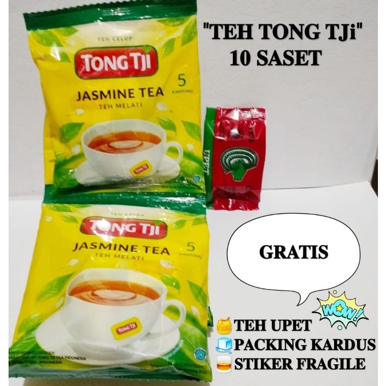 

Teh Tong Tji 10 saset GRATIS teh upet kecil