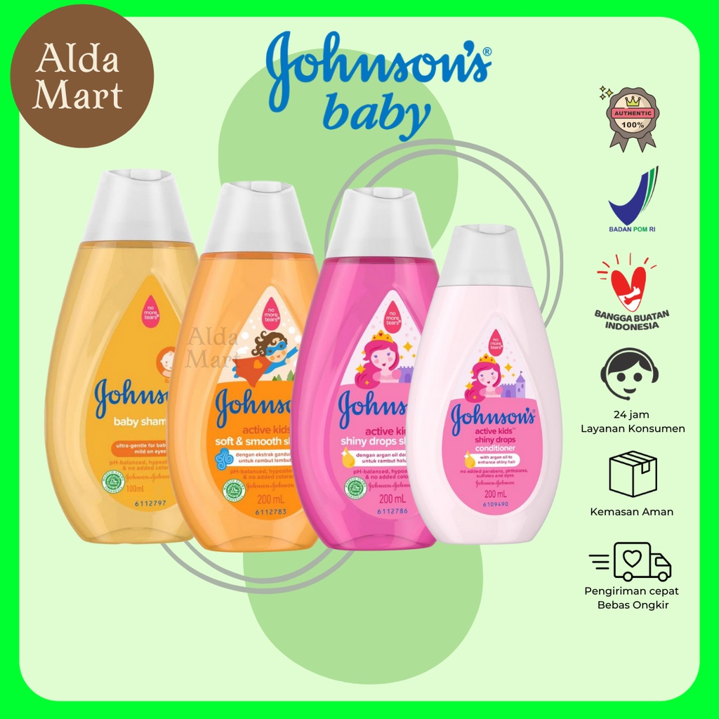 ✿ALDA MART✿ JOHNSON'S Baby Shampoo &amp; Conditioner Shampo Kondisioner Bayi