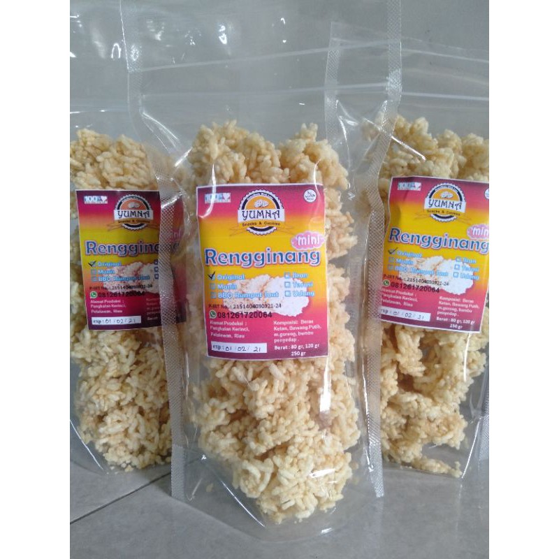 

Rengginang Mini (Original Bawang, Terasi, Ikan)