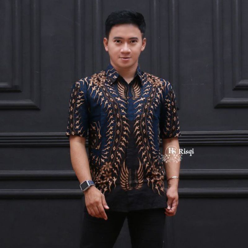 Kemeja batik pria lengan pendek reguler terlaris | Batik pria lengan pendek premium