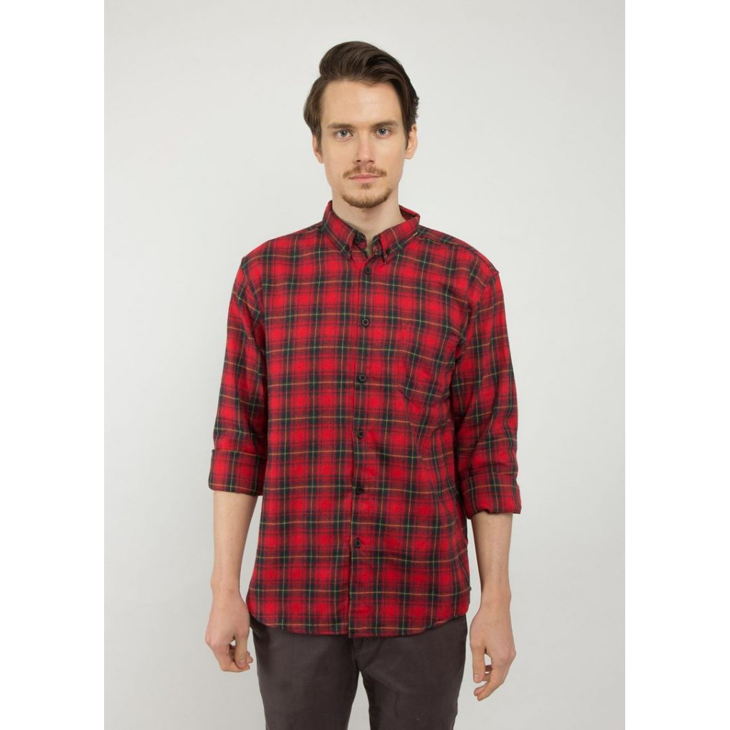 

Erigo Flannel Nelumbo Red