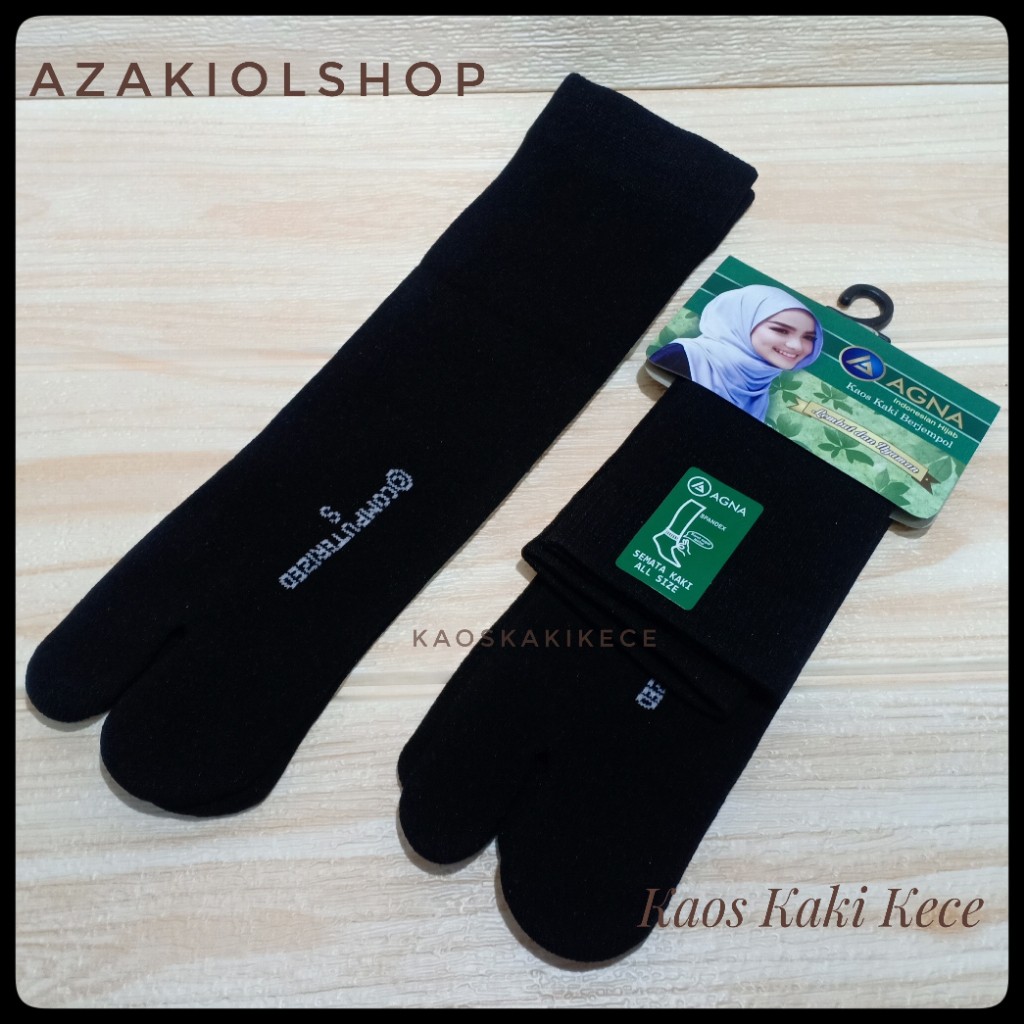 Kaos Kaki Jempol Muslimah Hitam