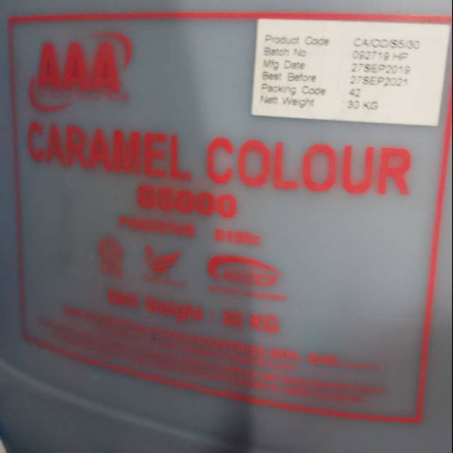 

CARAMEL COLOUR AAA S5000 POSITIVE (1kg)