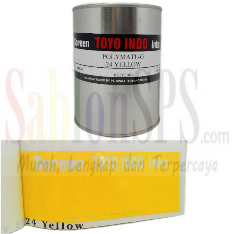 TINTA TOYO POLYMATE YELLOW G24 KUNING TINTA SABLON PLASTIK 1kg