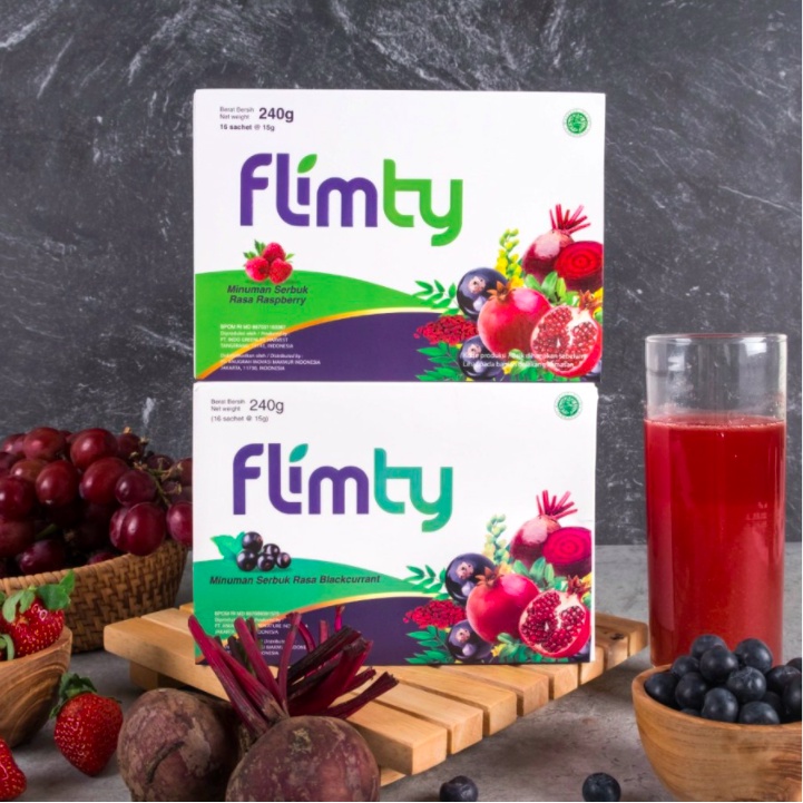 Flimty Fiber Flimty Blackcurrant Flimty Raspberry Detox Langsing Sehat