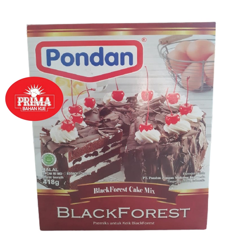 

Pondan BlackForest Cake Mix/TEPUNG PREMIX ADONAN SIAP PAKAI