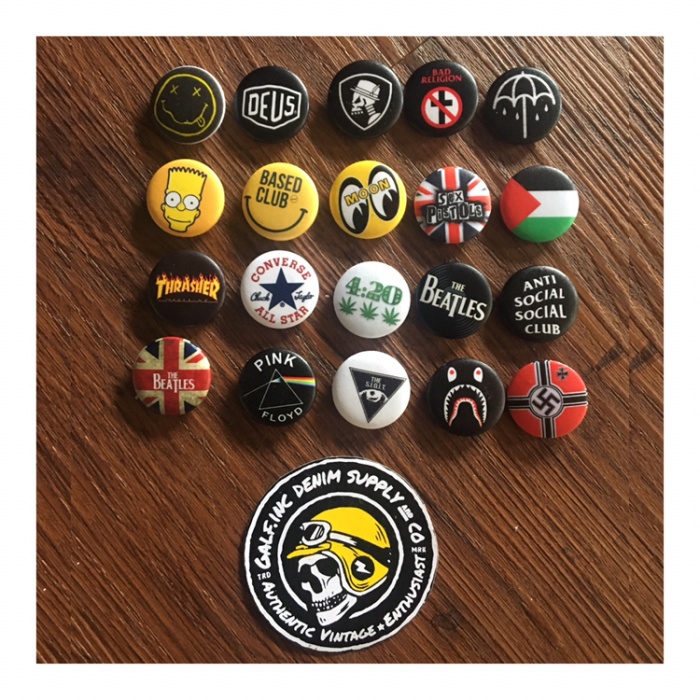 e4011v Galf.Inc Extra Pin Button Vintage Aksesoris Jaket Murah - Tema Motor Rf050Rg