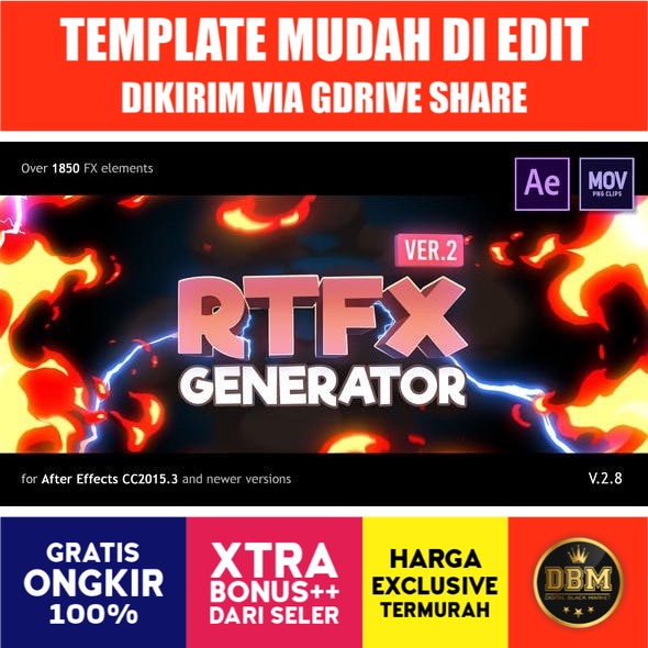 RTFX Generator [1000 Fx Elements] - After Effects Extension