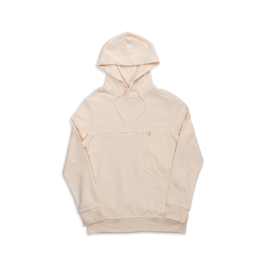 RKYND Hoodie Pria- Pullover Hoodie Pocket Chest Zip