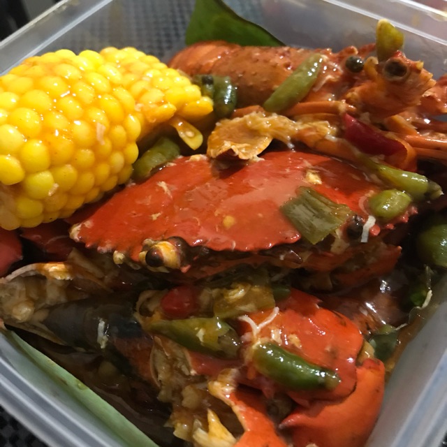 

Kepiting Lobster Baby Octopus Saus Singapur