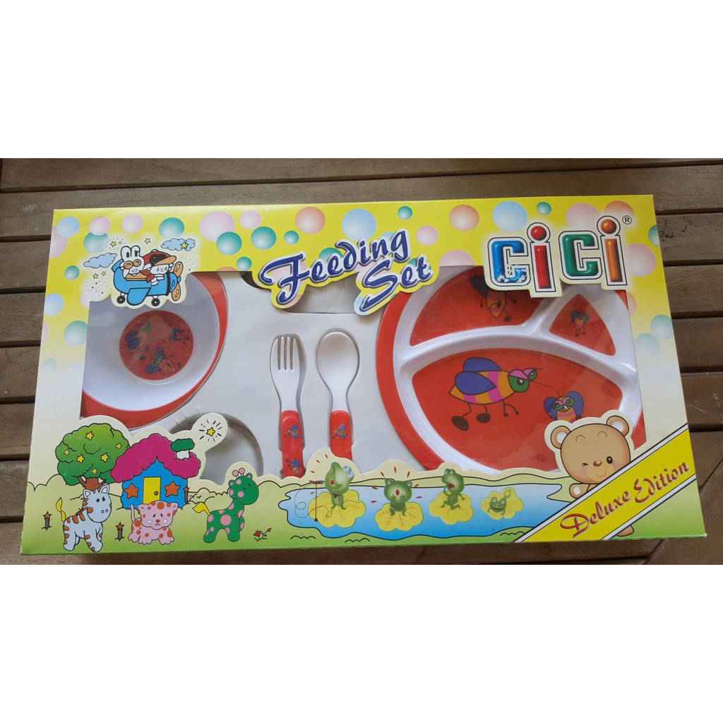 NEW CICI FEEDING SET Peralatan Makan Bayi DELUXE EDITION