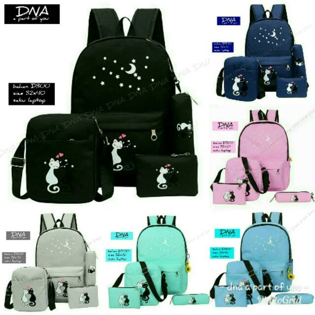 WAISTBAGS {{BISA COD}}TAS RANSEL ANAK SEKOLAH TAS RANSEL ANAK PEREMPUAN/CEWEK KUCING KAWIN