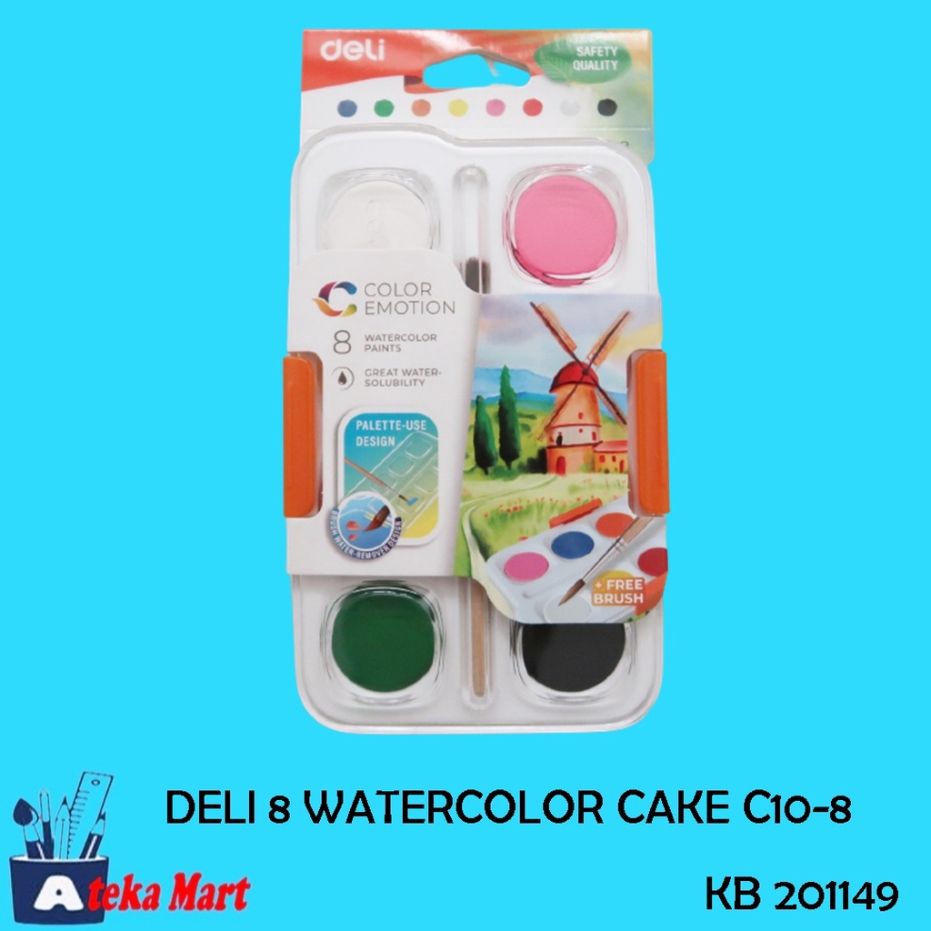 

DELI 8 WATERCOLOR CAKE C10-8 CAT AIR